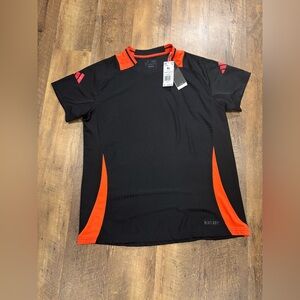 adidas Originals Women's Black Orange Training Jersey- NEW $80